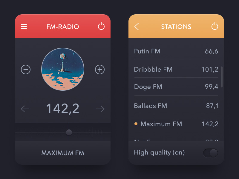 Radium for Mac(网络收音机) 与其他Mac收音机软件对比 界面展示