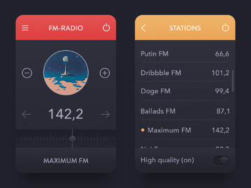 Radium for Mac(网络收音机) 与其他Mac收音机软件对比 界面展示