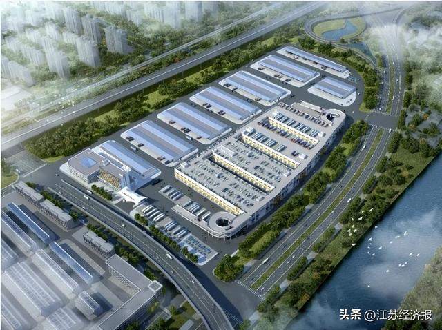 淘凌家塘批发市场全景与进货车辆