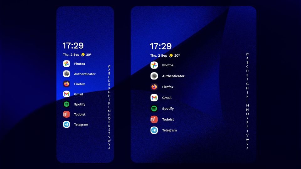 Duo Launcher折叠屏桌面启动器app 桌面个性化设置选项界面
