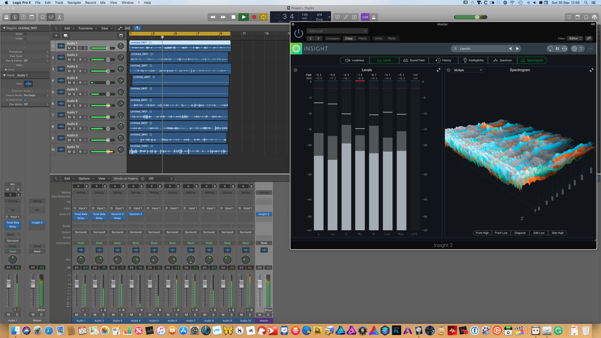 iZotope RX 7 Audio Editor for Mac电脑版 频谱编辑 操作界面 模块列表