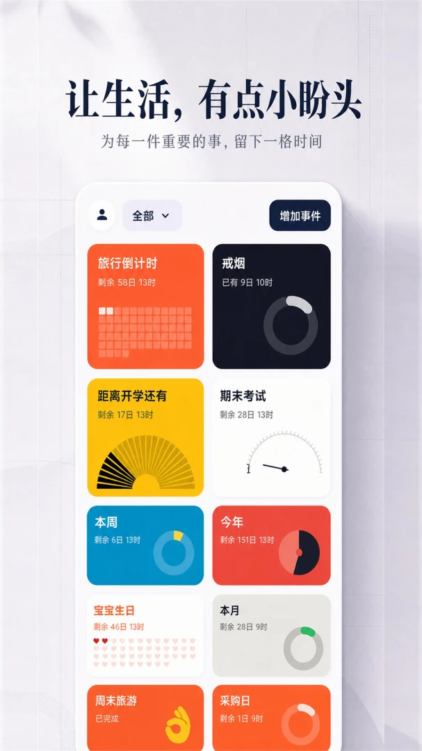小盼头倒计时桌面小组件官方版2.1.7 安卓版截图0