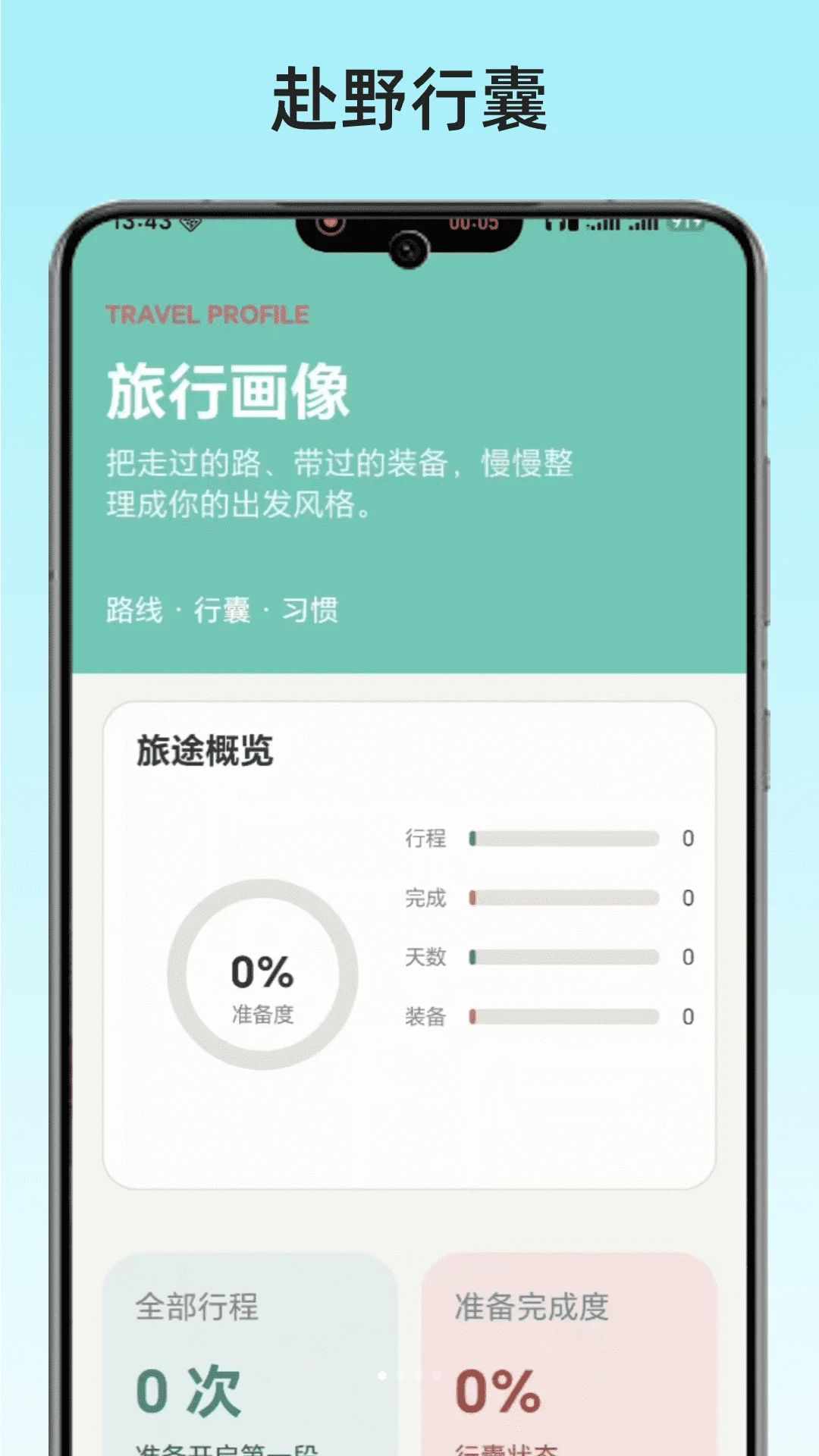 赴野行囊v1.0 安卓版截图0