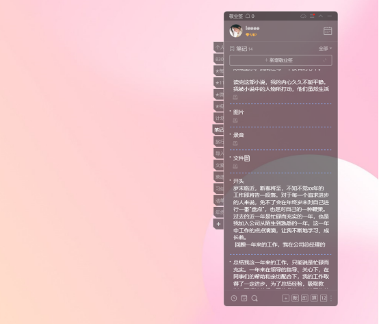 桌面多媒体日记本 长期使用记录效果展示