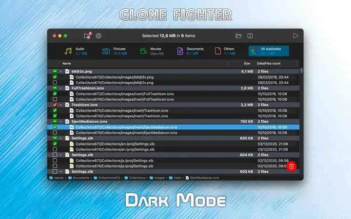 Clone Fighter Mac���ظ��ļ������������� ɨ���ظ��ļ����̽�ͼ