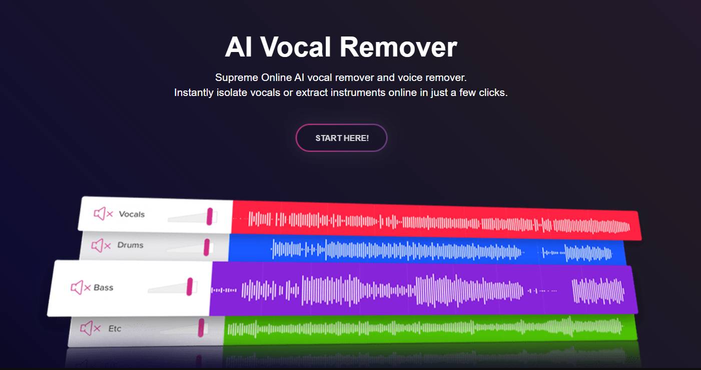 简鹿人声分离Mac版 AI音视频人声伴奏提取工具 导入文件操作界面展示