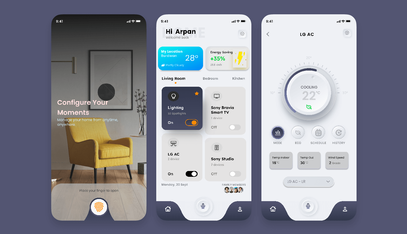 iHaoSmart智能家居App定时任务设置界面