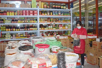 淘凌家塘干货调味品批发市场全景