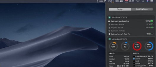 MenuBar Stats Mac版 菜单栏硬件状态监控工具截图1