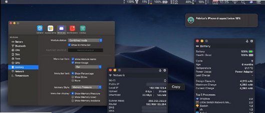 MenuBar Stats Mac版 菜单栏硬件状态监控工具截图3