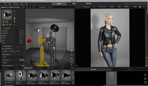 set.a.light 3D for Mac(3D摄影棚模拟布光)截图2