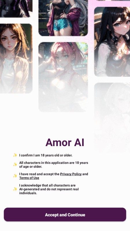 Amouree ai虚拟聊天下载安装2026最新版 上手设置与角色选择配图