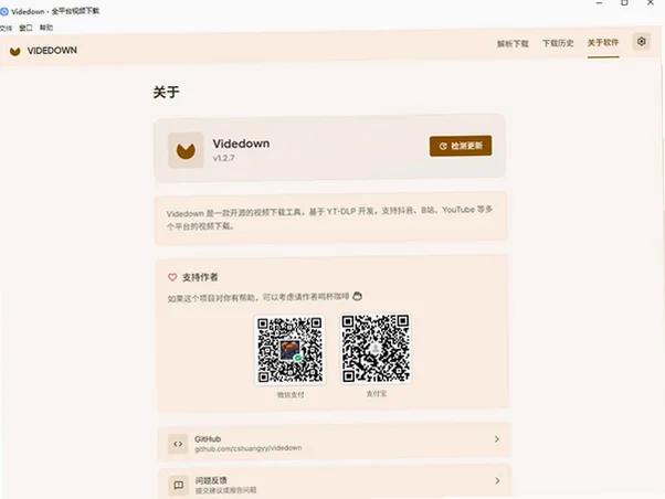 Videdown(跨平台视频下载工具)PC版截图0