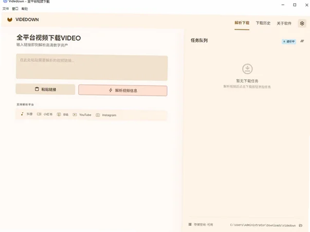 Videdown(跨平台视频下载工具)PC版截图2