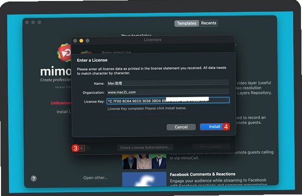MimoLive Mac版 专业直播导播虚拟演播软件截图2