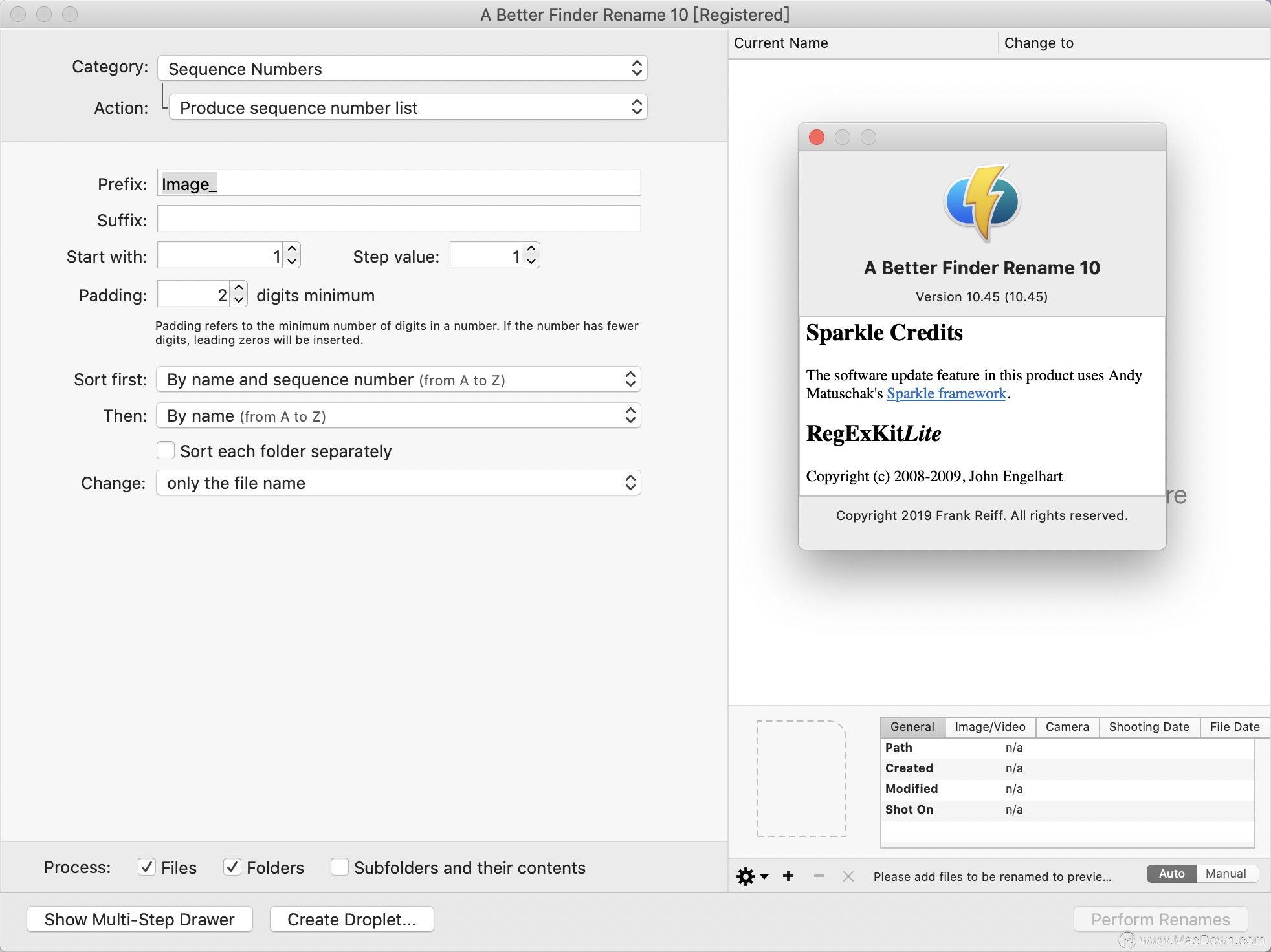 KeyFlow Pro for Mac(文件管理工具) 批量重命名与自动分类界面