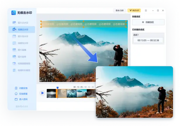 去除水印大师一键无痕清除视频图片水印 功能总览