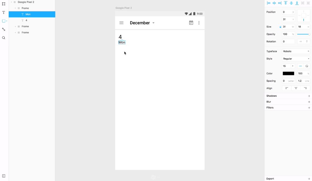 Framer for Mac(交互原型设计器) 界面分区与组件面板操作示意