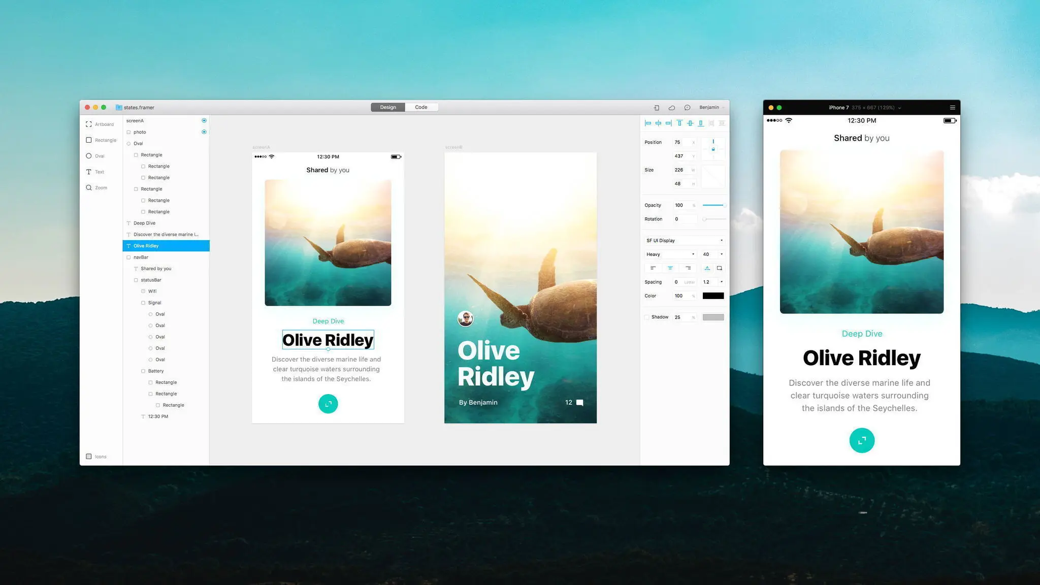 Framer for Mac(交互原型设计器) 新手常见问题与预览分享操作