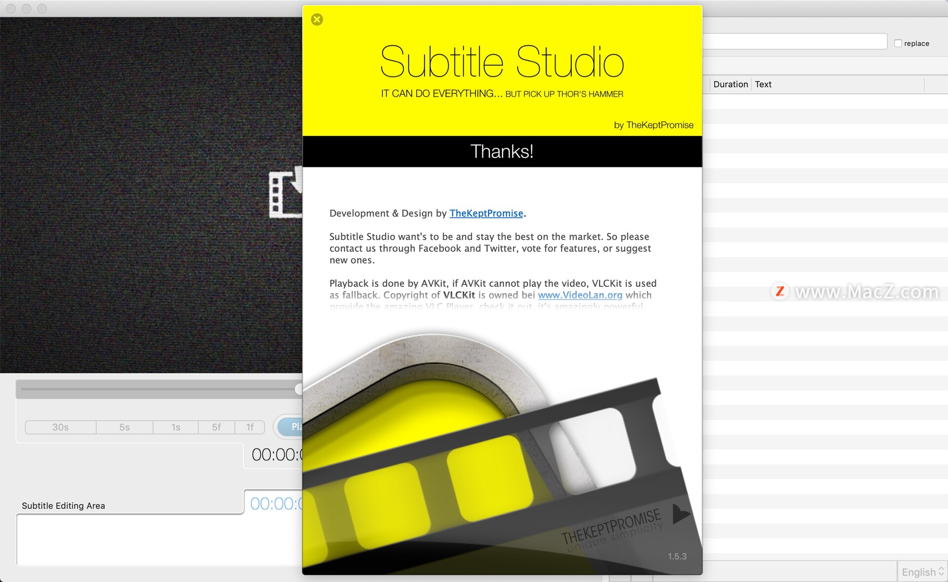 Subtitle Studio for Mac ��Ƶ��Ļ�������� ��Ļʱ����༭����ʵ��