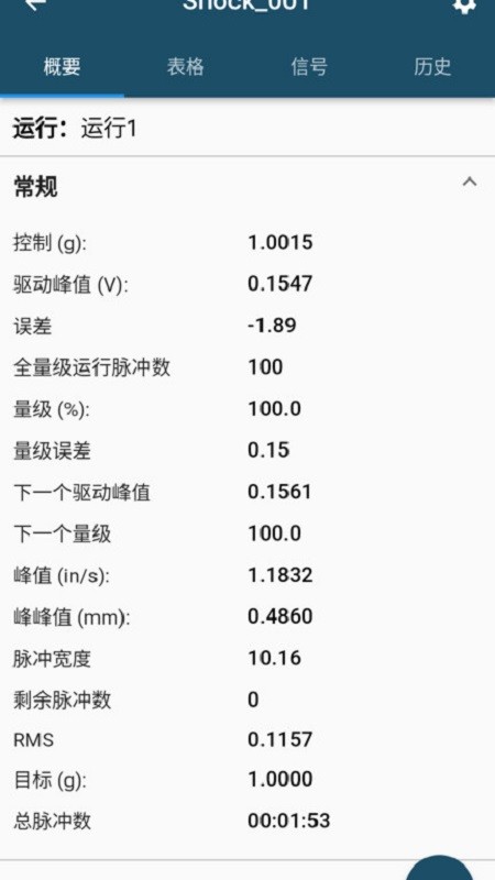 振慧测app最新版功能检测结果页面