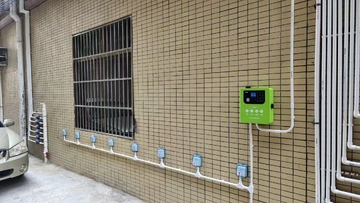 电动车充电桩安装完成效果实拍图