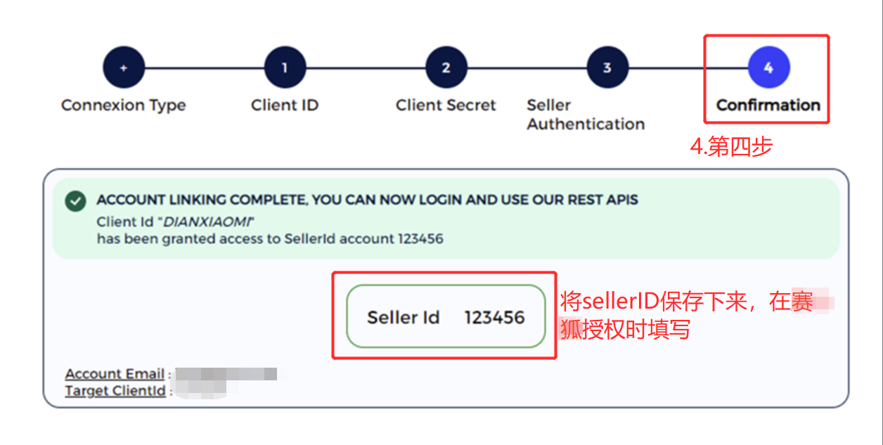 赛狐ERP店铺授权与基础设置操作示意图
