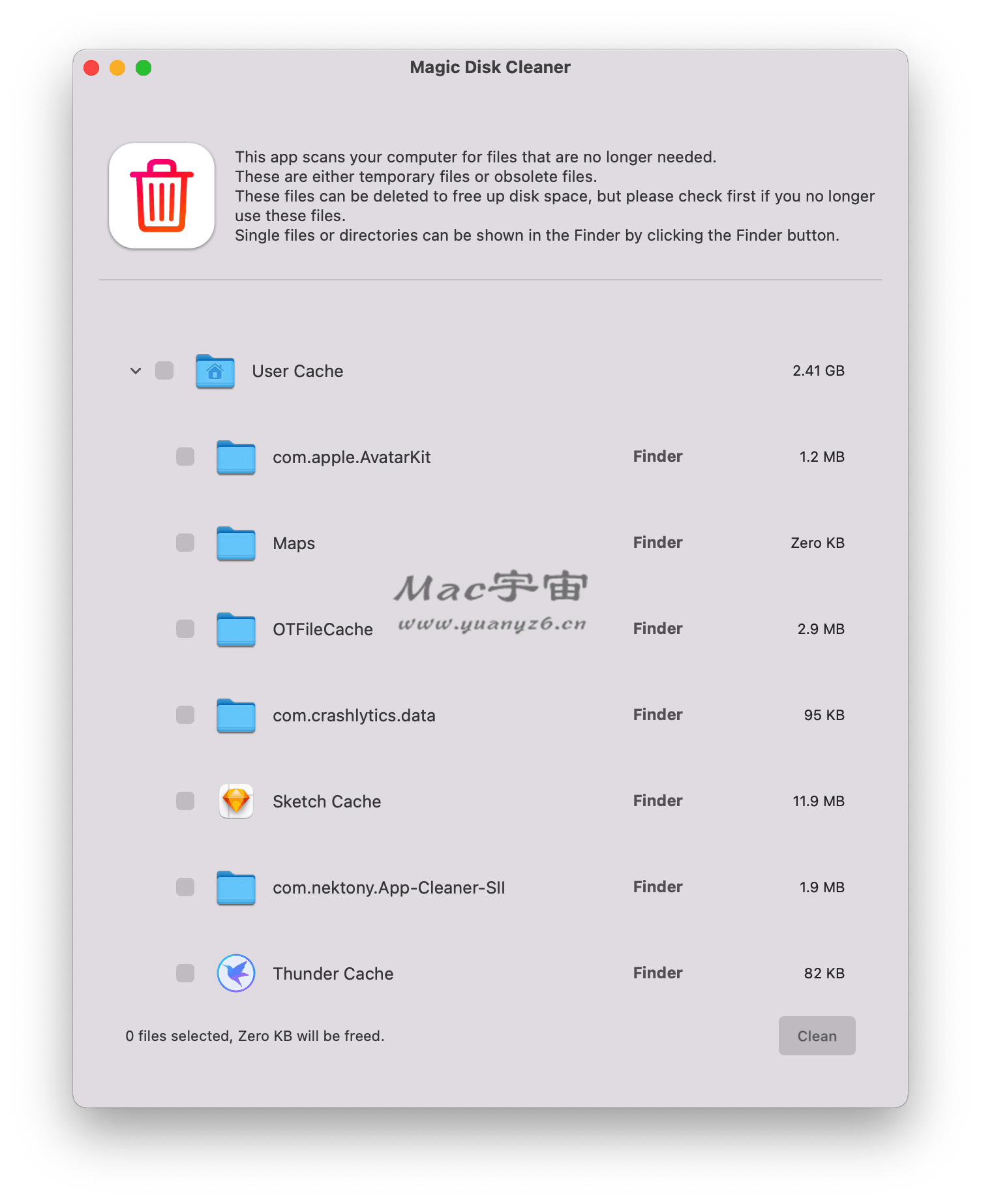 Disk Diag for Mac(磁盘清理工具) 一键扫描磁盘垃圾释放空间界面