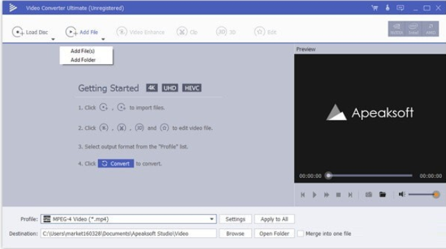 Apeaksoft Video Converter Ultimate for Mac 强大的视频转换器 批量转换操作界面