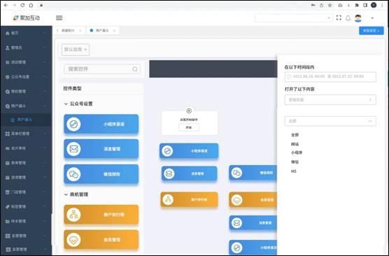 智美云客客户标签分层操作界面
