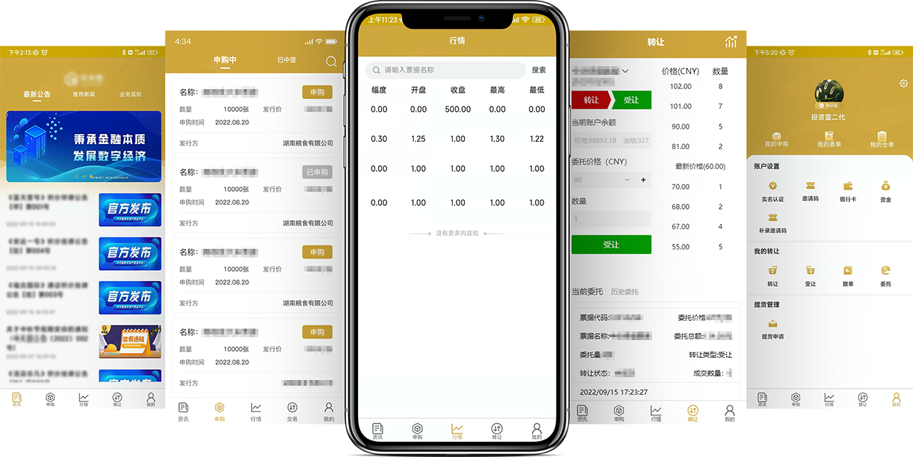 如易生活-数字权益交易系统新手入门操作界面截图