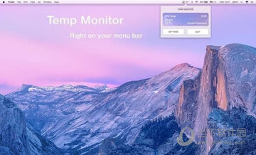 Temp Monitor for Mac(温度监视器)菜单栏实时显示CPU温度界面