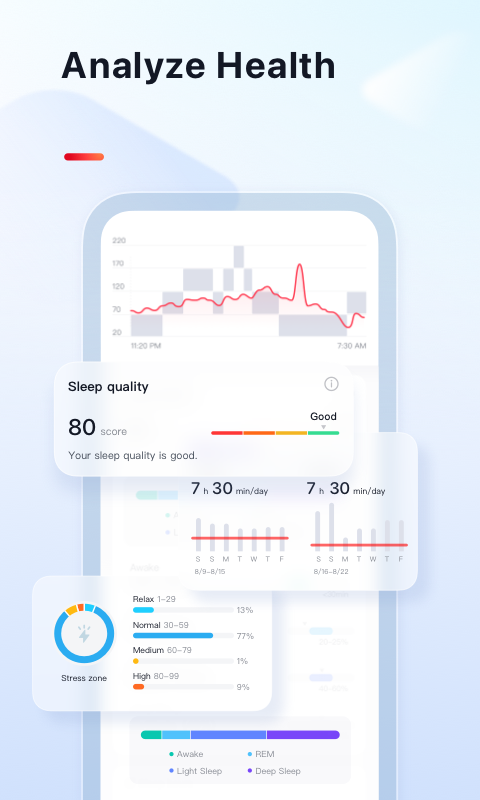 VeryFit2026最新版功能界面 睡眠监测数据 运动模式选择