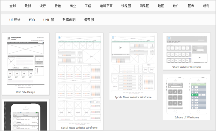 WireframeSketcher for Mac(线框图绘制工具) 软件主界面和线框图绘制场景