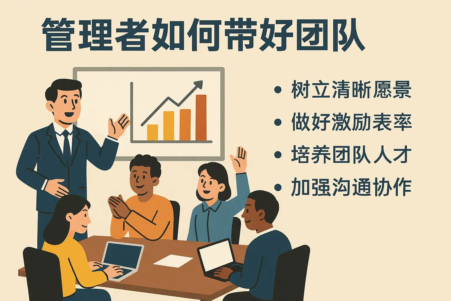 领导文萃管理技巧派任务带团队方法