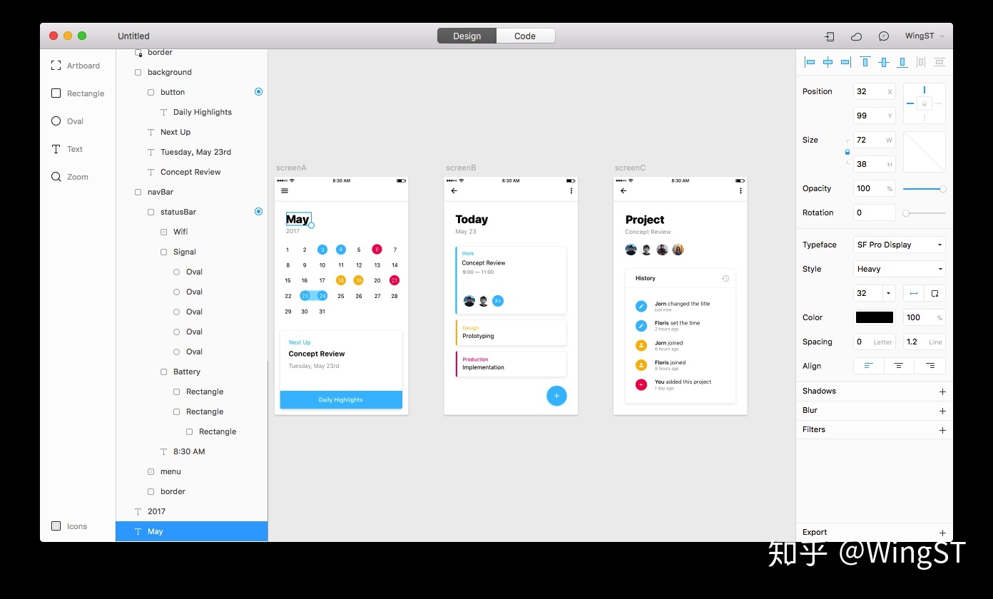 Framer for Mac(交互原型设计器) 新手快速上手指南 界面认识与第一个可点击原型