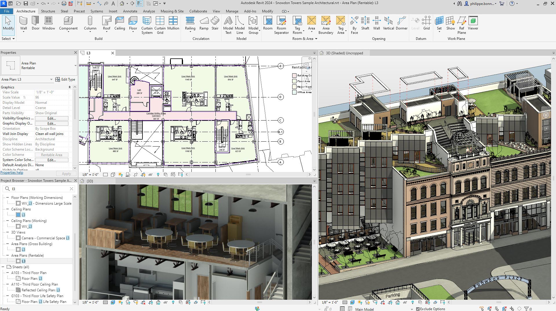 Autodesk Revit 2027(建筑设计和施工软件)施工算量与明细表统计功能界面