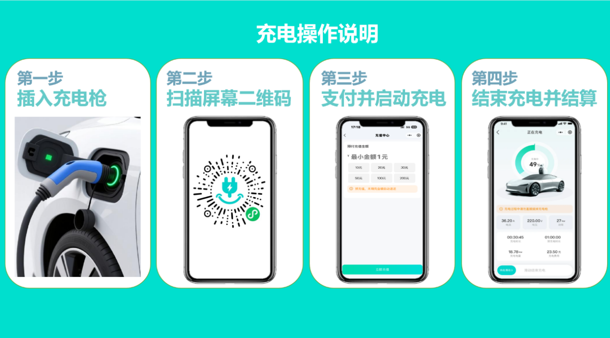e电通充电桩拔枪结算完成提示画面