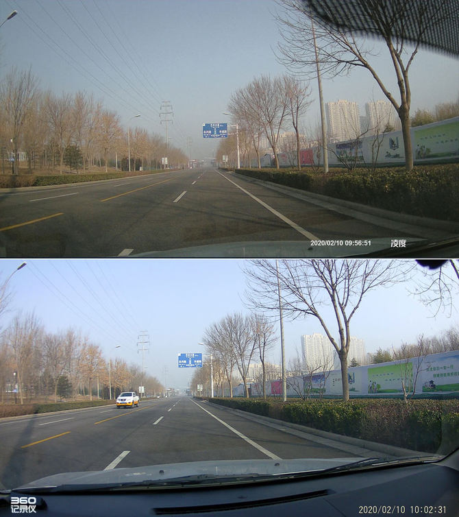 360记录仪白天夜间画质对比实测