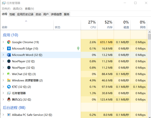 Chatterfly腾讯AI输入法PC版资源占用任务管理器实测数据