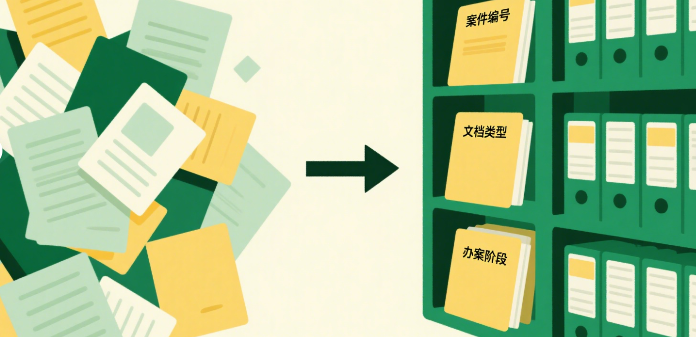 包晴天律师端案件文书与证据材料归档管理