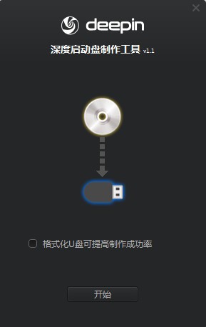 Deepin Boot Maker for Mac(深度启动盘制作工具)制作深度系统启动盘全流程实操界面