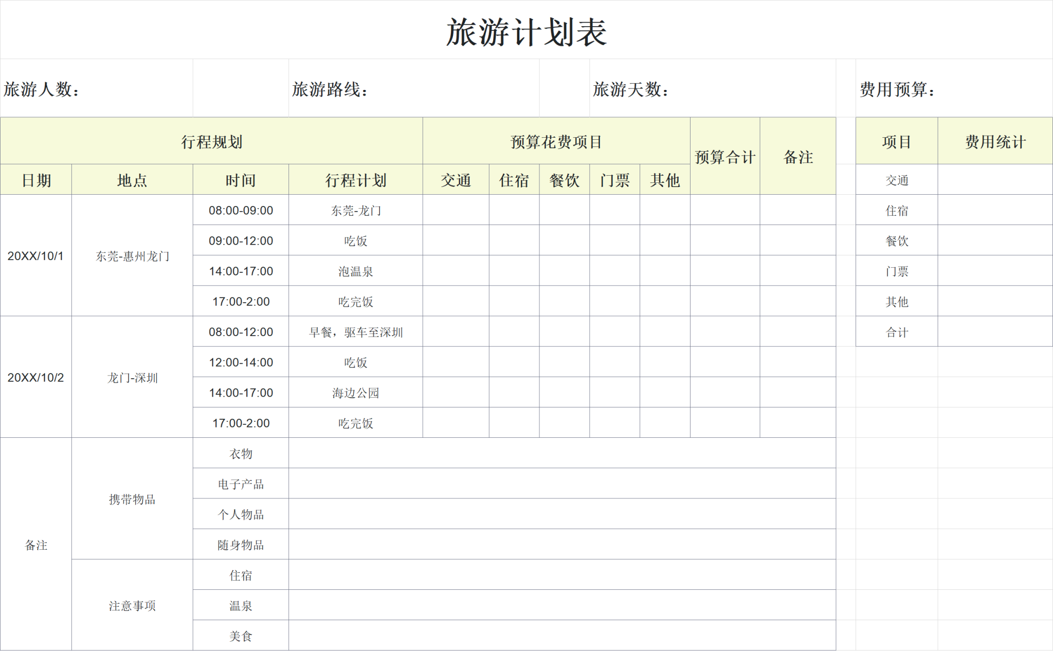 旅行计 省钱又好玩的旅行计划制定方法全流程图