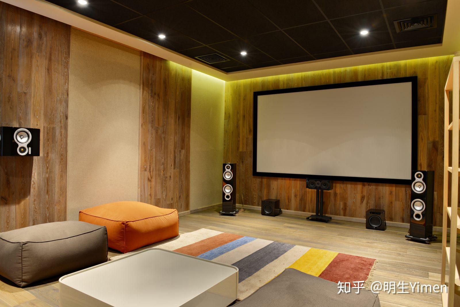 MG Home(HD)家庭影院投影幕布音响搭配效果图 设备摆位实景