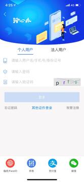 苏心办官方正版免费安装 实名认证操作界面