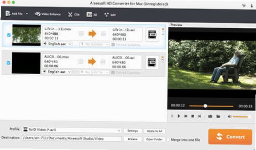 Aiseesoft HD Converter for Mac(格式转换器)截图2