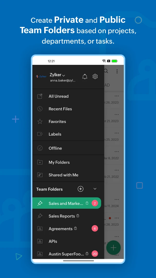 Zoho WorkDrive手机版免费v3.0.20安卓版截图1