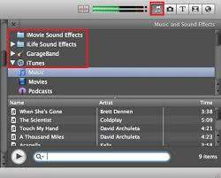 iMovie for Mac添加字幕和背景音乐界面